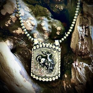 Smaller Bucking Horse Pendant