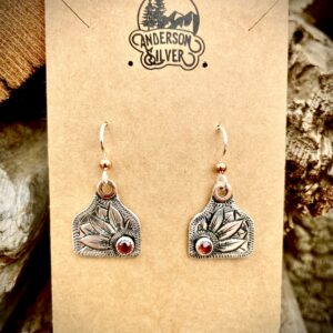 Garnet Eartag earrings